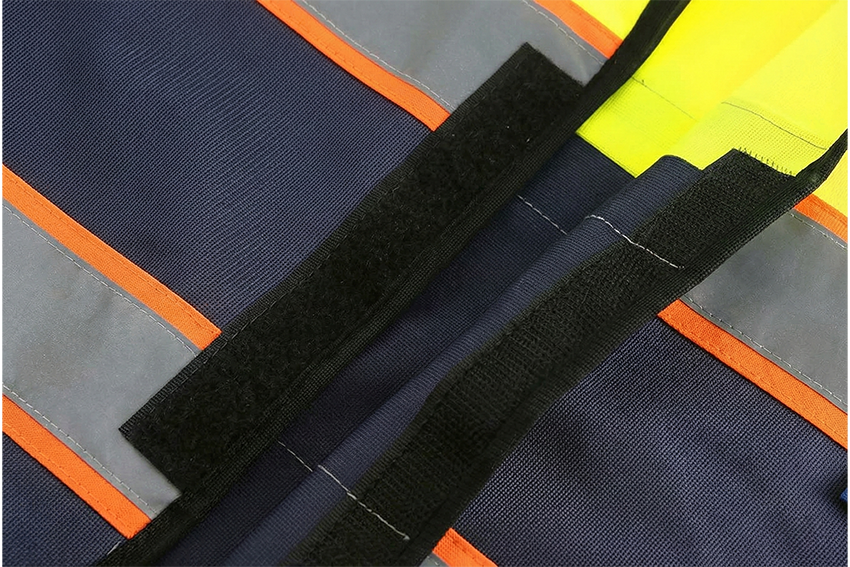 HIGH-VISIBILITY | BASIC VEST | Lemon & Black 1inch Reflective tape and contrast tape